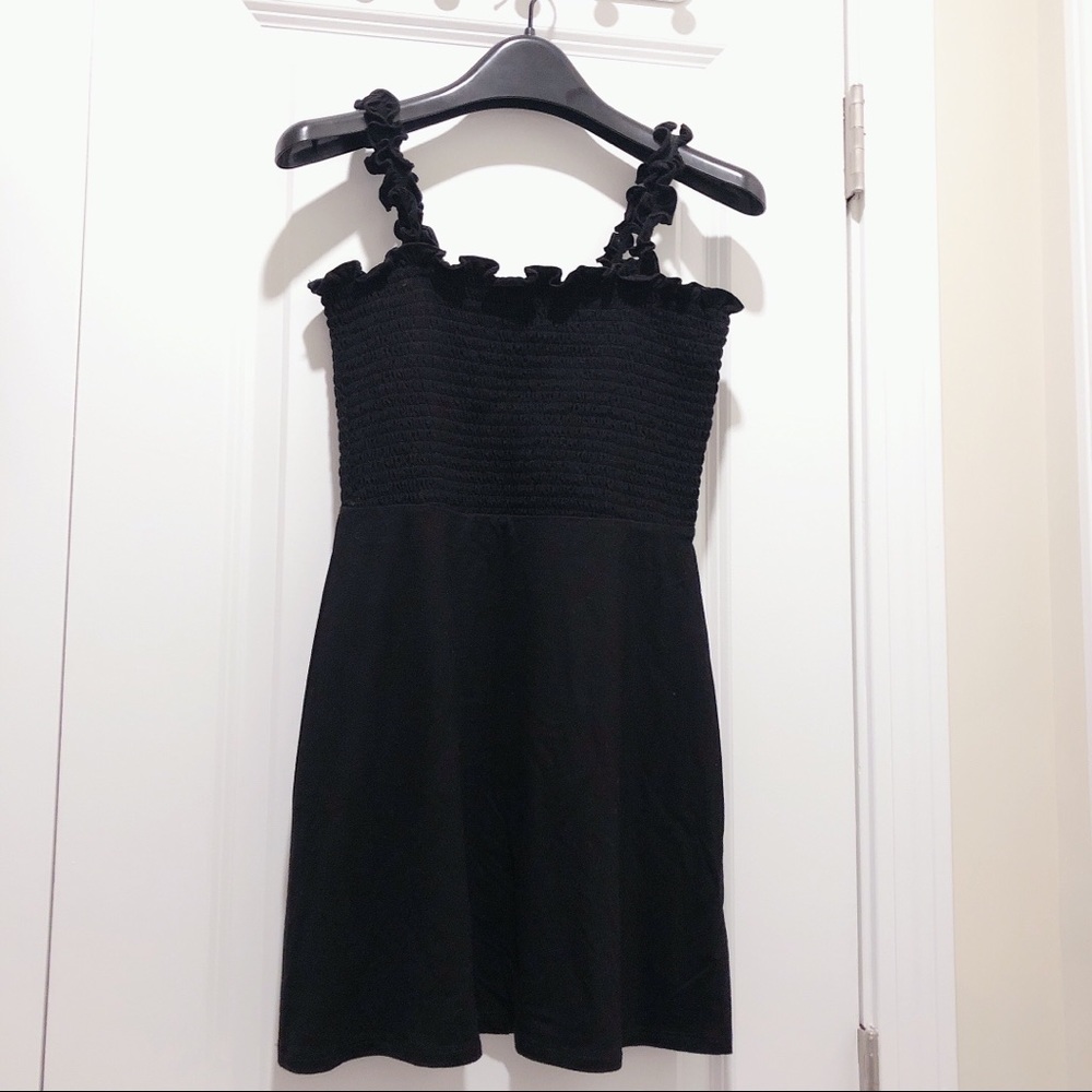 Reformation black mini dress size xxs